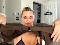 Lindsey pelas nu voir à travers essai sur la vidéo divulguée