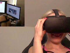 Ich beobachte meine erste virtuelle Realität Porno ...