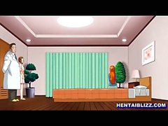 Японские Hentai становится массажа в ее анальный и киску врача