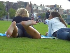 Candid soles in the park
