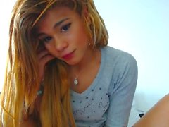 Latina Tgirl Solo Masturbation