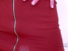 Hot Lady bekommt vibrierende Stimplus -Schwanz bei ihrem Modelliervorsprechen