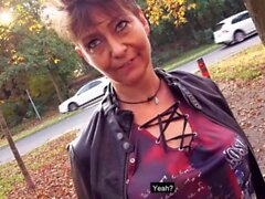 German mature milf public pick up outdoor date in Park