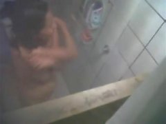 Vids ocultos de la ducha de la leva amaing adolescente en la ducha