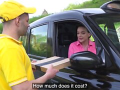 Female Fake Taxi She Fucks the Pizza Delivery Guy