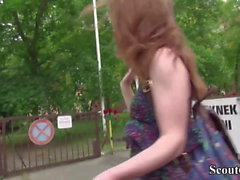 Saksan scout - laiha punapää teini Emma anaaliseksin valussa