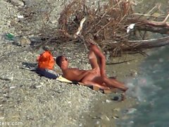 Nudista Spiaggia Coppia masturba Vicenda Spycam