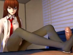 Steins GFD; Porte Kurisu boucle footjob (par esk-0)