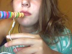 ASMR che mangia lecca-lecca