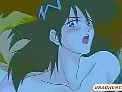 Hentai dona de casa gangbanged brutalmente por bandidos