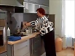 Maduras BBW da cozinha Porra