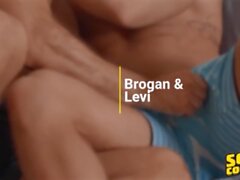 Sean Cody - caras quentes Brogan & Levi jogam um jogo para tornar sua experiência sexual mais divertida e emocionante