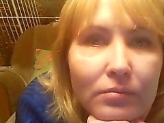 Hot 48 yo russo madura Tamara jogar no skype