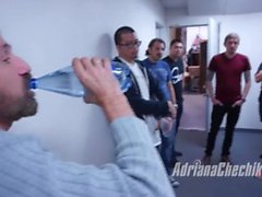 Adriana Chechik's Fan Blowbang Behind the Scenes from 2017-12-11.