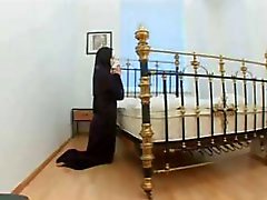 Nun prays for hard cock and her prayers are answered and she gets fucked