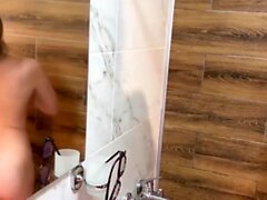 Curvy Phat-booty MILF Indulges In Hot Shower Sex With Her