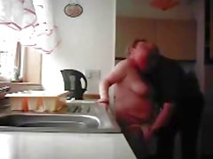 Oma und Opa fucking in der Küche