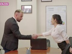 PORNBCN 4K The milf office boss wants anal sex with fellow HD