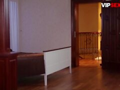 Chica checa seductora Rachel Evan golpeó el piso por BF después del trabajo - VIP Sex Vault