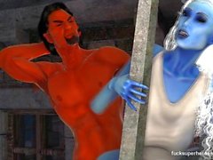 Assazell and that sexy blue slut
