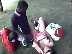 German Wife Gangbanged In The Park