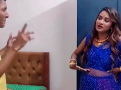 Chica india recién casada con su flaco Devar caliente