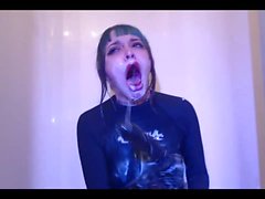 sloppy ice cream deepthroat facefuck camgirl spit saliva sho