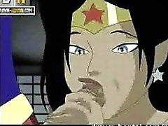 Liga de la Justicia de la pornografía - Superman de la Mujer Maravilla
