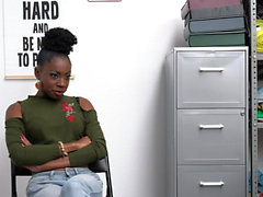 Ebony tonåring har raser sexkameror bevakad