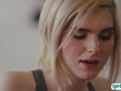 Tattoo TS Ella Hollywood hard shecock gets a deepthroat