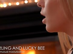 Lesbea Nubile Çek Lezbiyenler Anie Darling ve Lucky Bee
