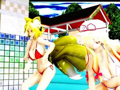 MMD Touhou Baile