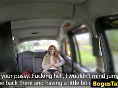 British ginger taxi babe fucked in juicy vag