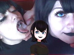 Hot Goth ottiene un massiccio sborrata sulla faccia - Mavis Cosplay (nuovo! 23 gennaio 2022) - SunPorno