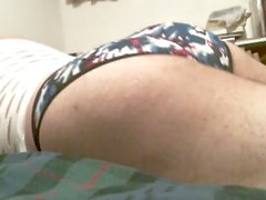 Phat Ass Shaking in new silk undies