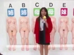 TV japonesa Demostración del sexo Guess Si desnudos hermanas y mamá