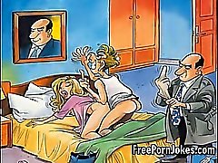 Divertimento scherza comic del porn