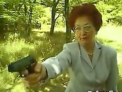 Mature Redhead Slut Fucking Outdoors