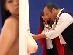 Hot Asian game show contestants get their nice tits and fur