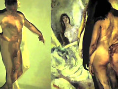 Art model, nude, nude model