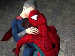 Superman Fucks Spiderman