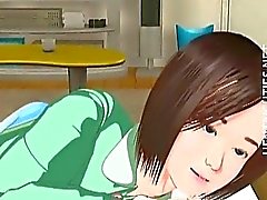Netter 3D Hentai Mädchen haben ein feuchte Traum