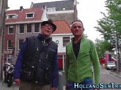 Real Dutch prossie ratsastaa