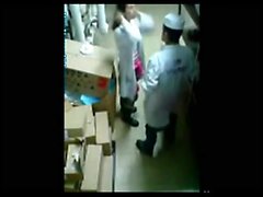 Recording Bakery co workers Through the Security-Cam