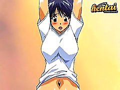 Fit hentai babe gets her tight pussy hammered