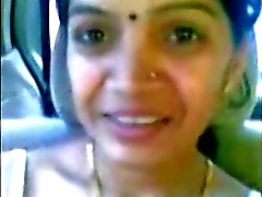 Smart Äldre indiska Aunty Boobs Visa i CAR
