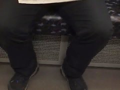 bulto el papá en el de metro de Berlín