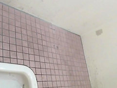 Asians squat and urinate into toliet