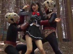 Aasialainen japanilainen cosplay univormut tyttö seksiä