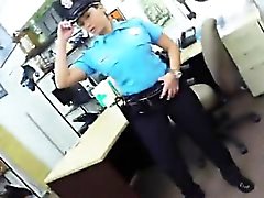 Polícia asno sexy sendo fodida de trás de